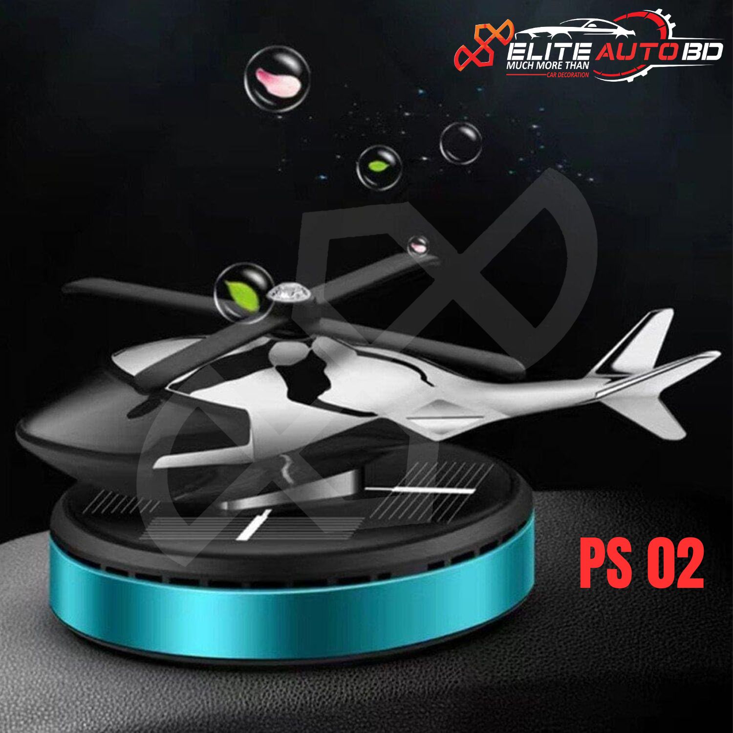Solar Helicopter Car Air Freshener & Auto Aromatherapy Diffuser | PS 02 |  Elite Auto BD .