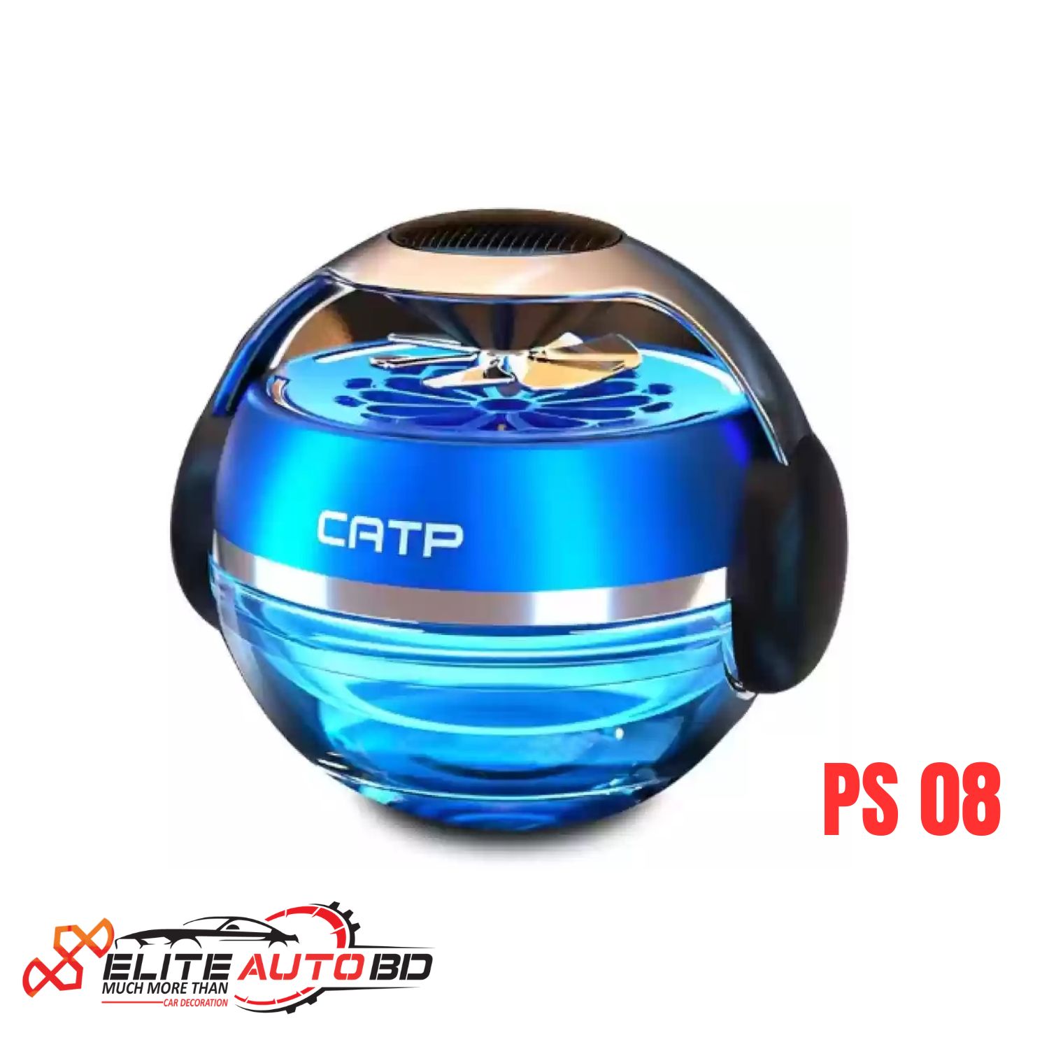 Solar Powered Car Perfume Diffuser, Auto Rotating Car Air Freshener, High Grade Fragrance Car Diffuser, CATP Car Dashboard Decoration |  PS 08 |  Elite Auto BD.