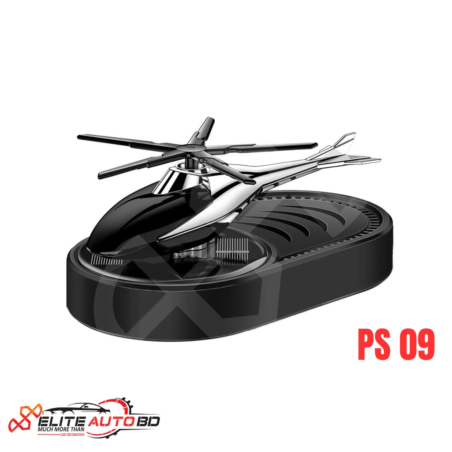 Solar Powered Helicopter Car Air Freshener, Rotating Solar Energy Car Perfume Diffuser, Auto Interior Helicopter Ornament, | PS 09 |  Elite Auto BD .