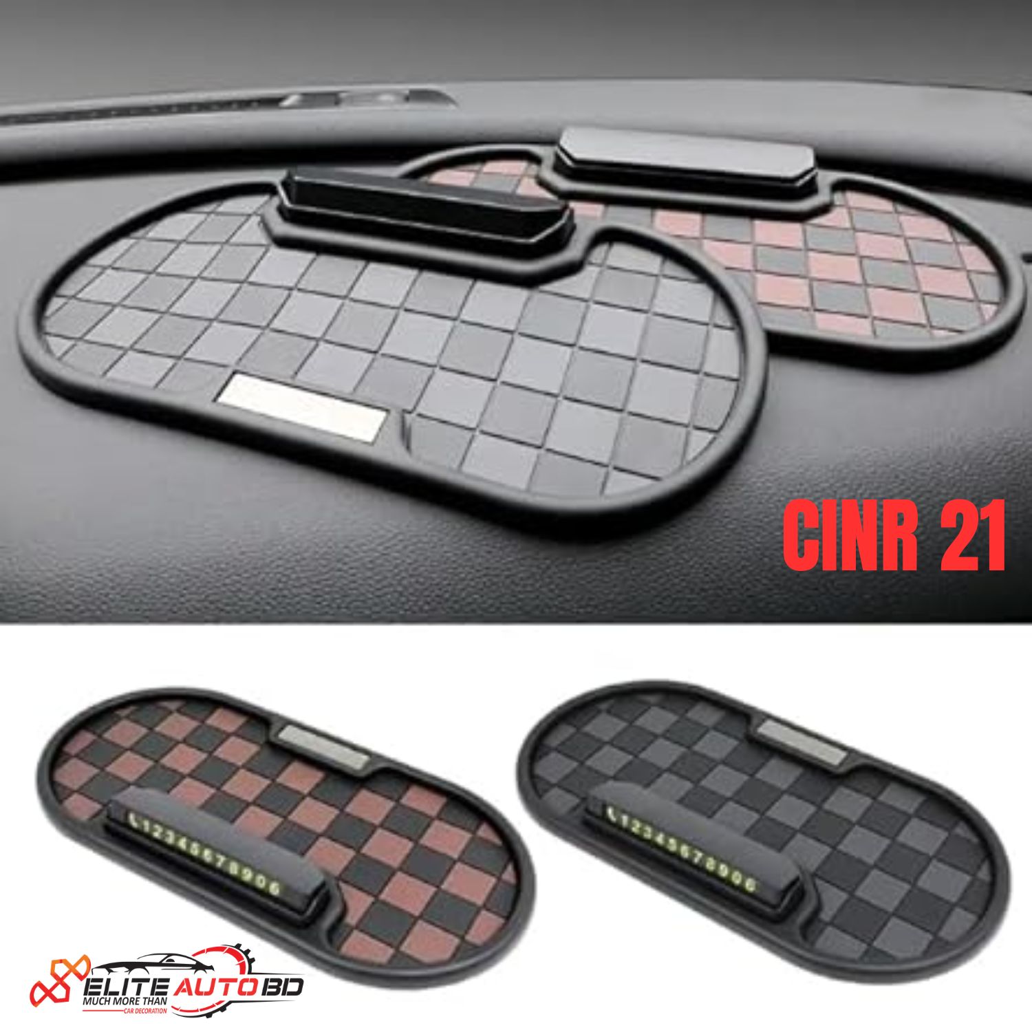 Anti-Slip Car Dashboard Mat for Phone, Universal Non-Slip Sticky Rubber Pad | CIHR 21 | Elite Auto BD