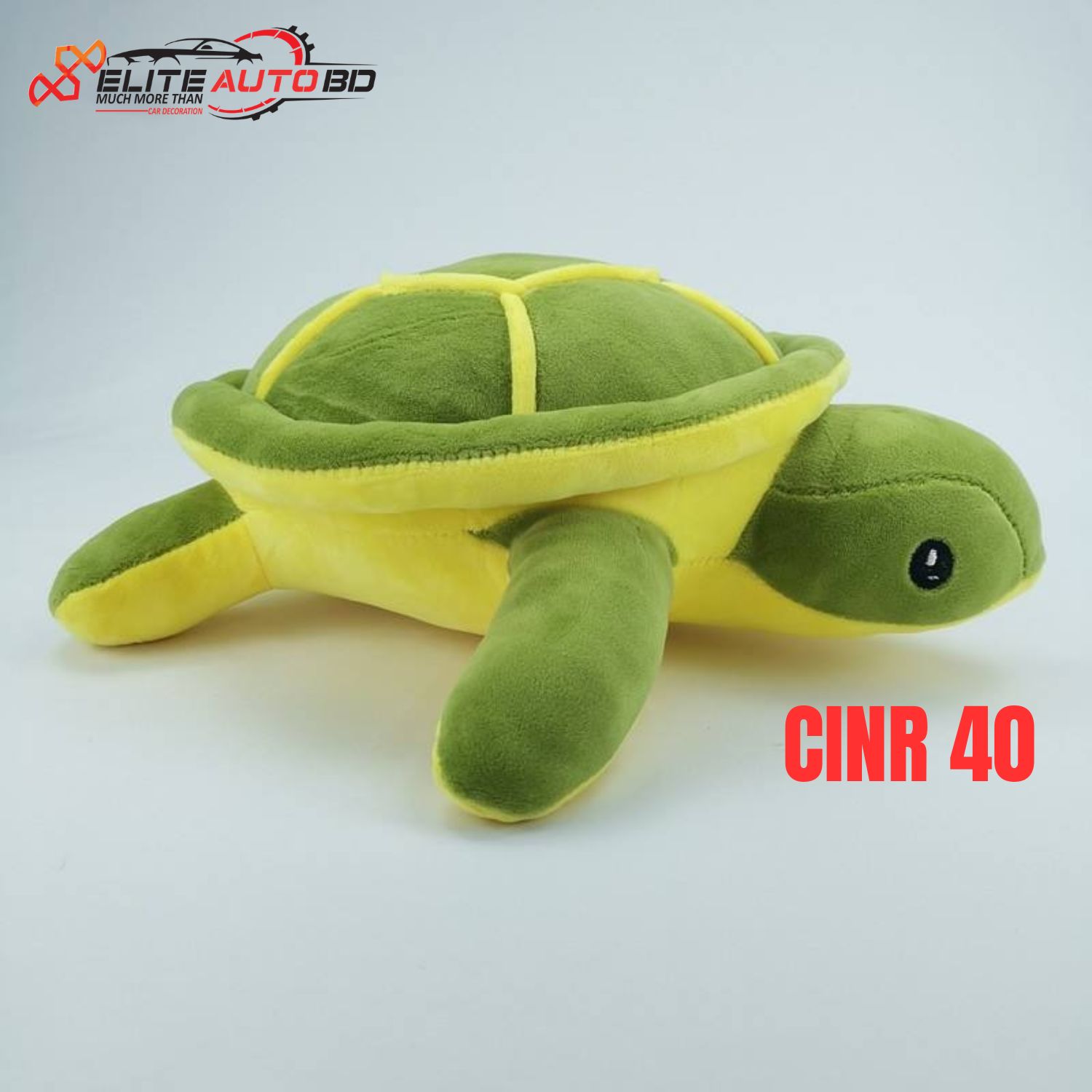 Adorable Turtle Plush Car Pillow for Small size  – Ultra-Soft Cushion & Cute Decoration for Car Interior | CINR 40 |  Elite Auto BD