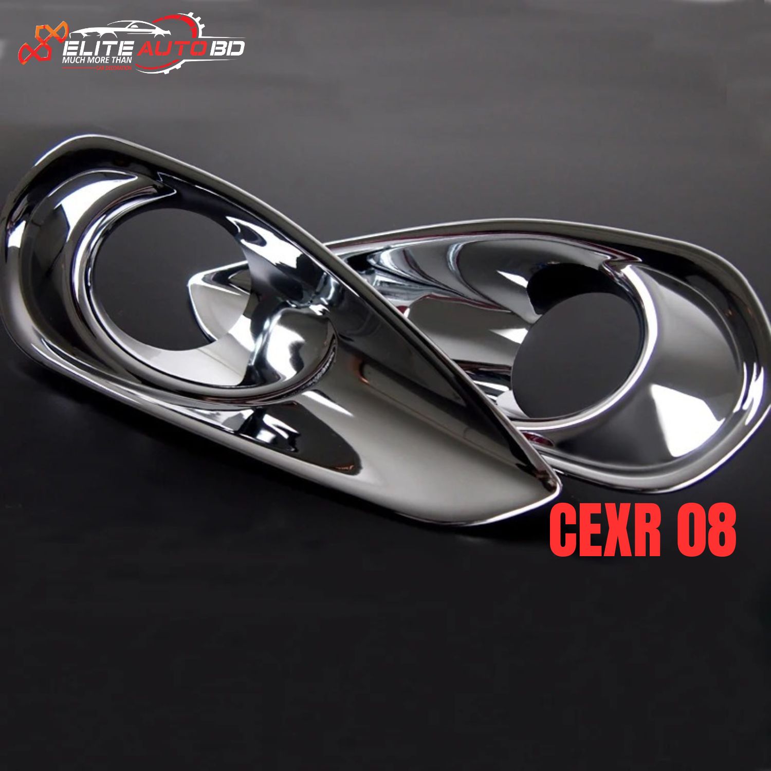 Toyota Harrier Chrome Fog Lamp Cover – Premium Plated Fog Light Trim  (2PCS Set)  | CEXR 08 | Elite Auto BD