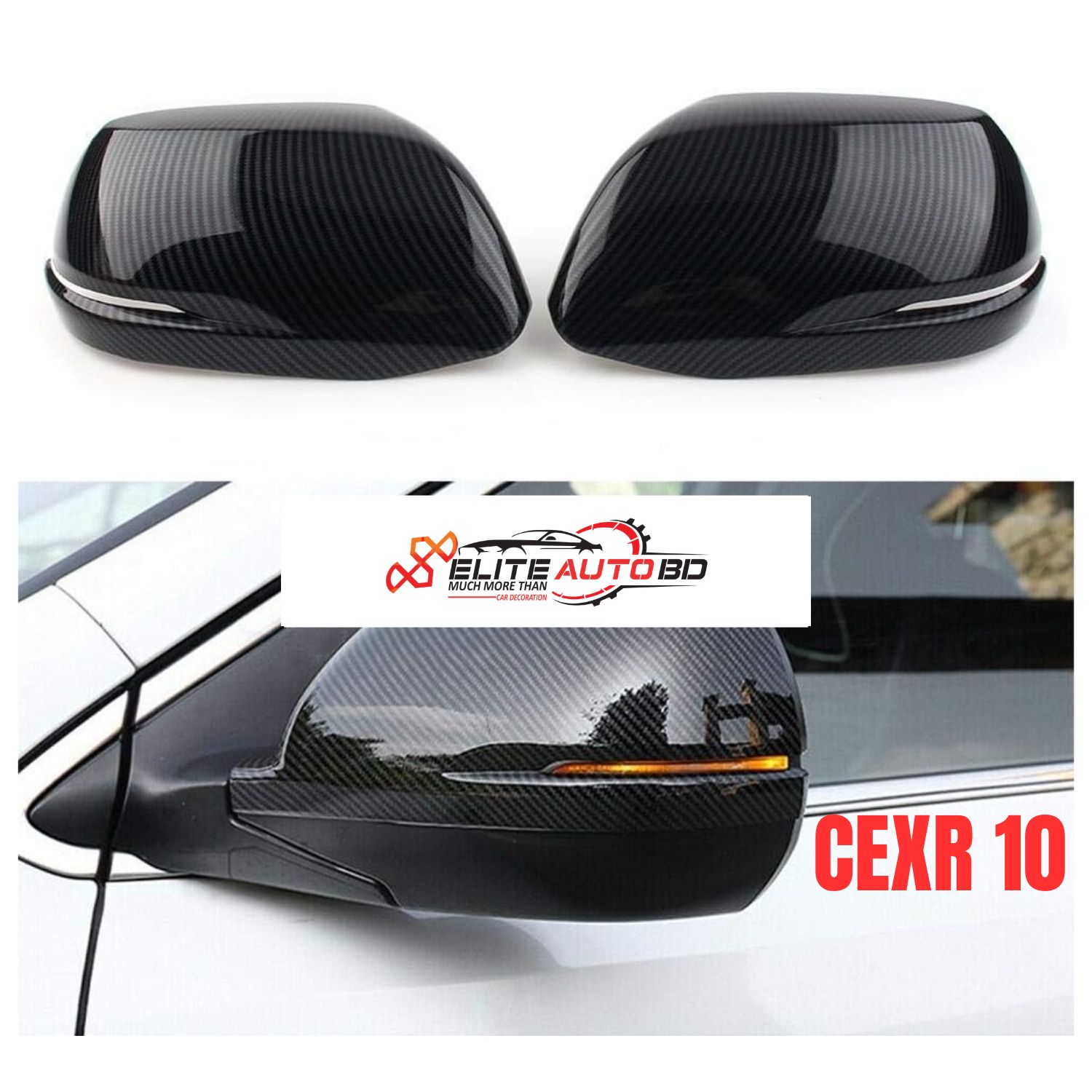 Carbon Fiber Rearview Mirror Cover Caps for HONDA CR-V 2017-2019 – Sleek & Protective Exterior Upgrade | CEXR 10 |  Elite Auto BD