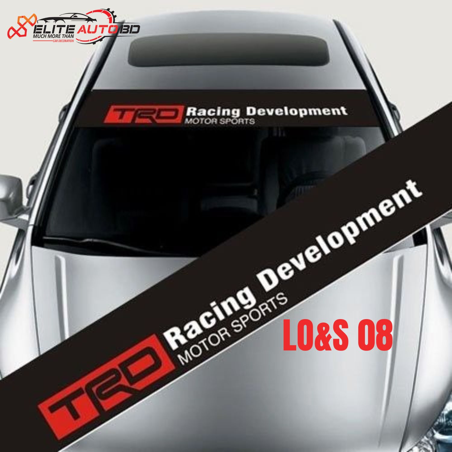 TRD Front Windshield Banner Decal Car Sticker for Toyota | LO&S 08 | Elite Auto BD