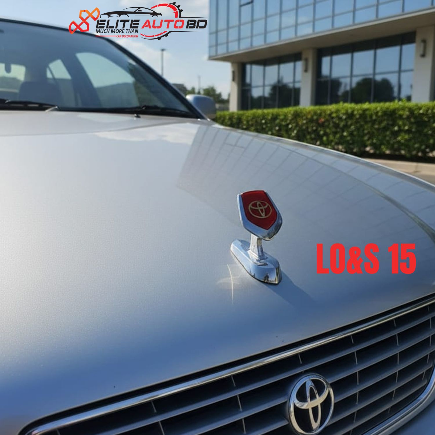 Car Bonnet Logo 3D Metal Toyota , Honda , Nissan , Mitsubishi| Premium Car Front Emblem Badge for Stylish Look Toyota Bonnet Logo 3D Metal | LO&S 15 | Elite Auto BD