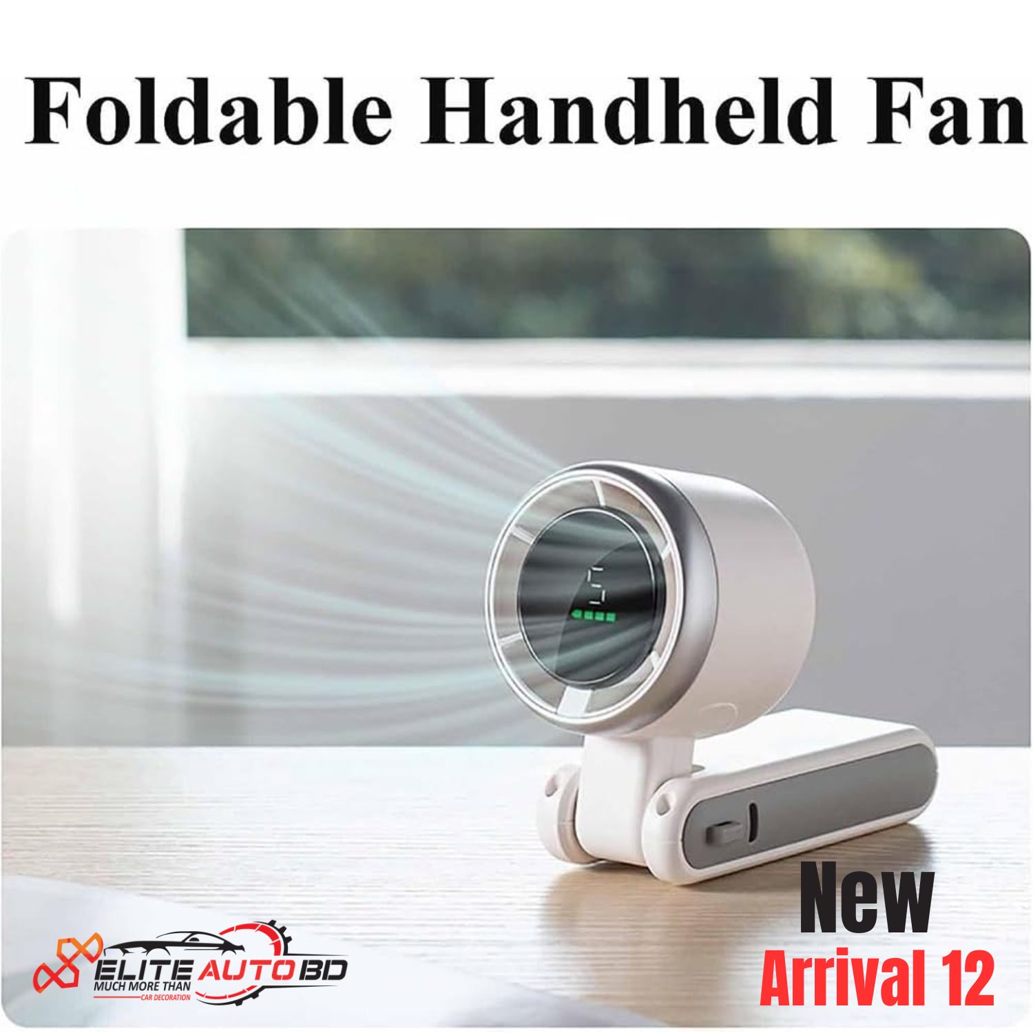 Playhot Portable Turbo Fan, Air Turbo Cooling Fan, 3-In-1 Mini Turbo Fan, Handheld Portable Turbo Mini Fan for Outdoor Activities, Travel, Working | New Arrival 12 | Elite Auto BD