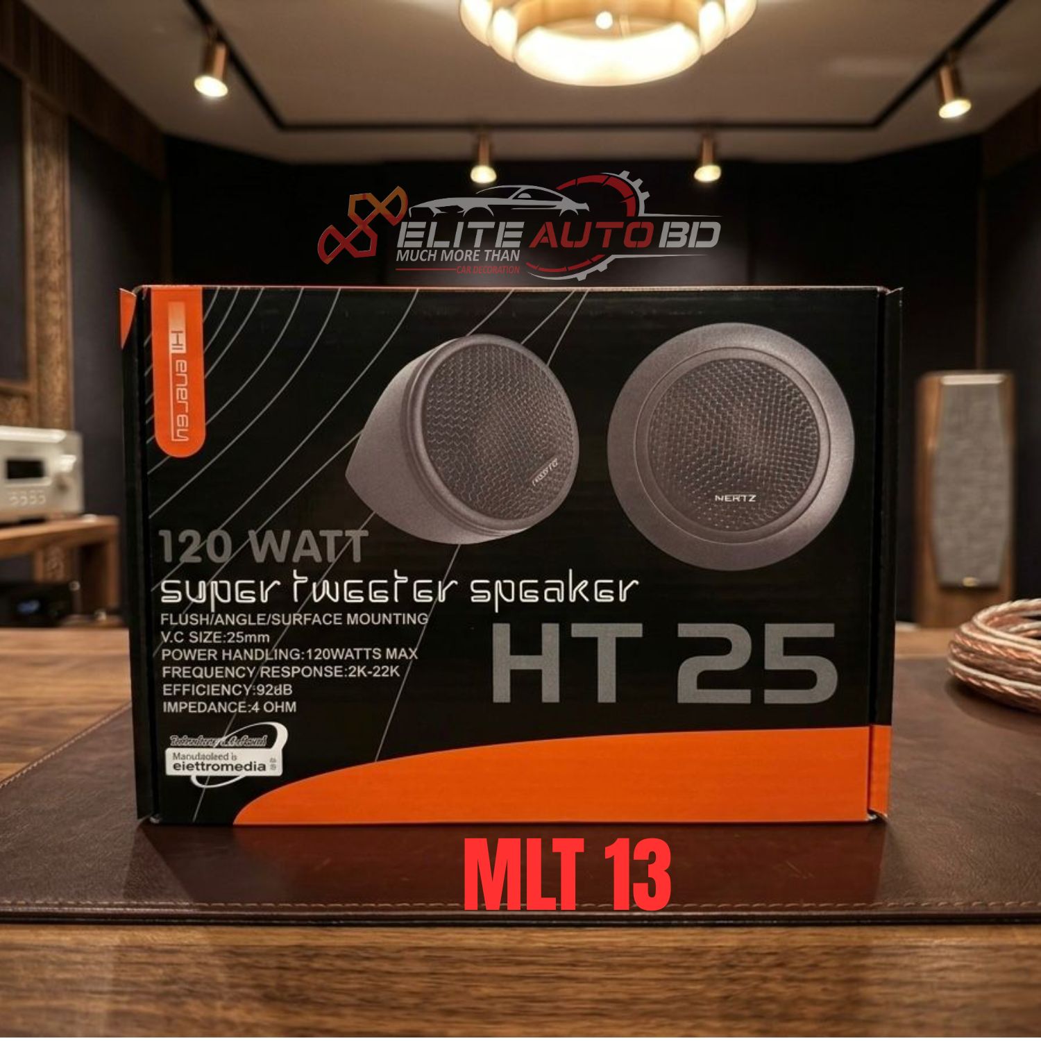 Hertz HT 25 Super Tweeter Speaker - 120W High-Energy Neodymium Car Tweeters | MLT 13 | Elite Auto BD