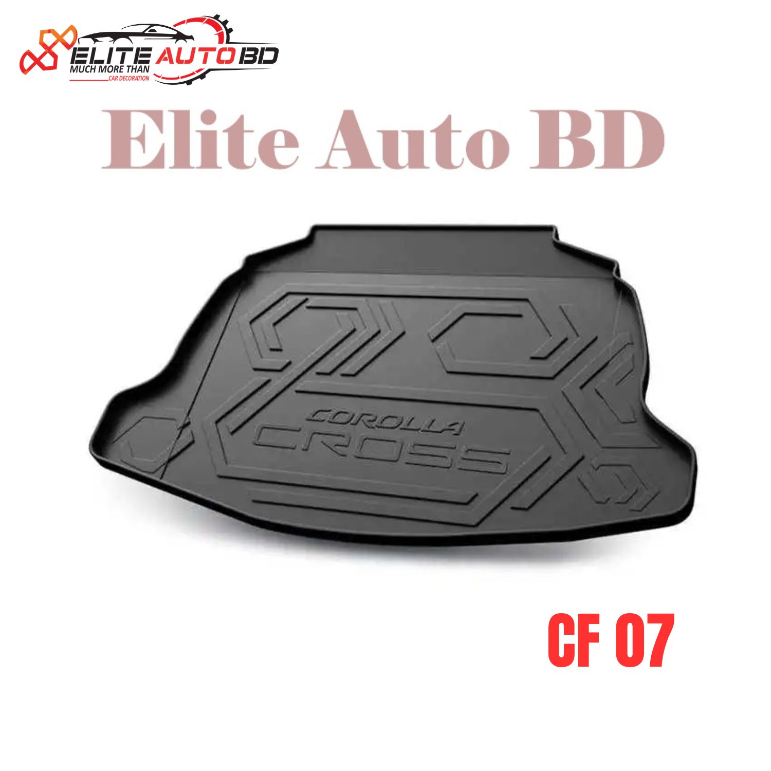3D TPO Trunk Mat for Toyota Corolla Cross – Heavy-Duty, Waterproof, Custom-Fit Cargo Liner | CF 07 | Elite Auto BD