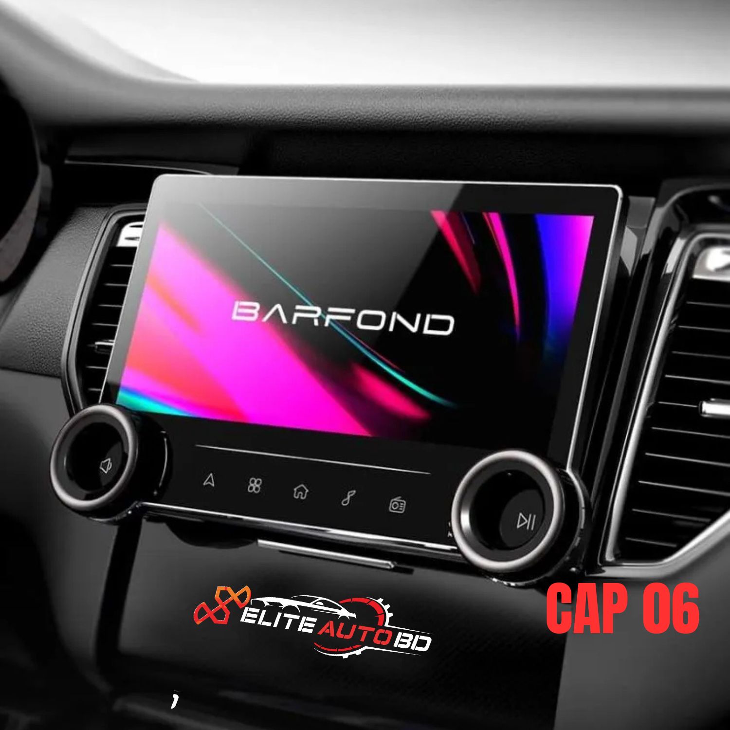 Duel Nob Car Android Player, Android car stereo, Interior video audio player, luxurious Android system, high quality O LED Player 9", 10", 10.1" inc player, suitable for | Toyota | Nissan | Mitsubishi | Honda | Car Android Player | CAP 06 | Elite Auto BD