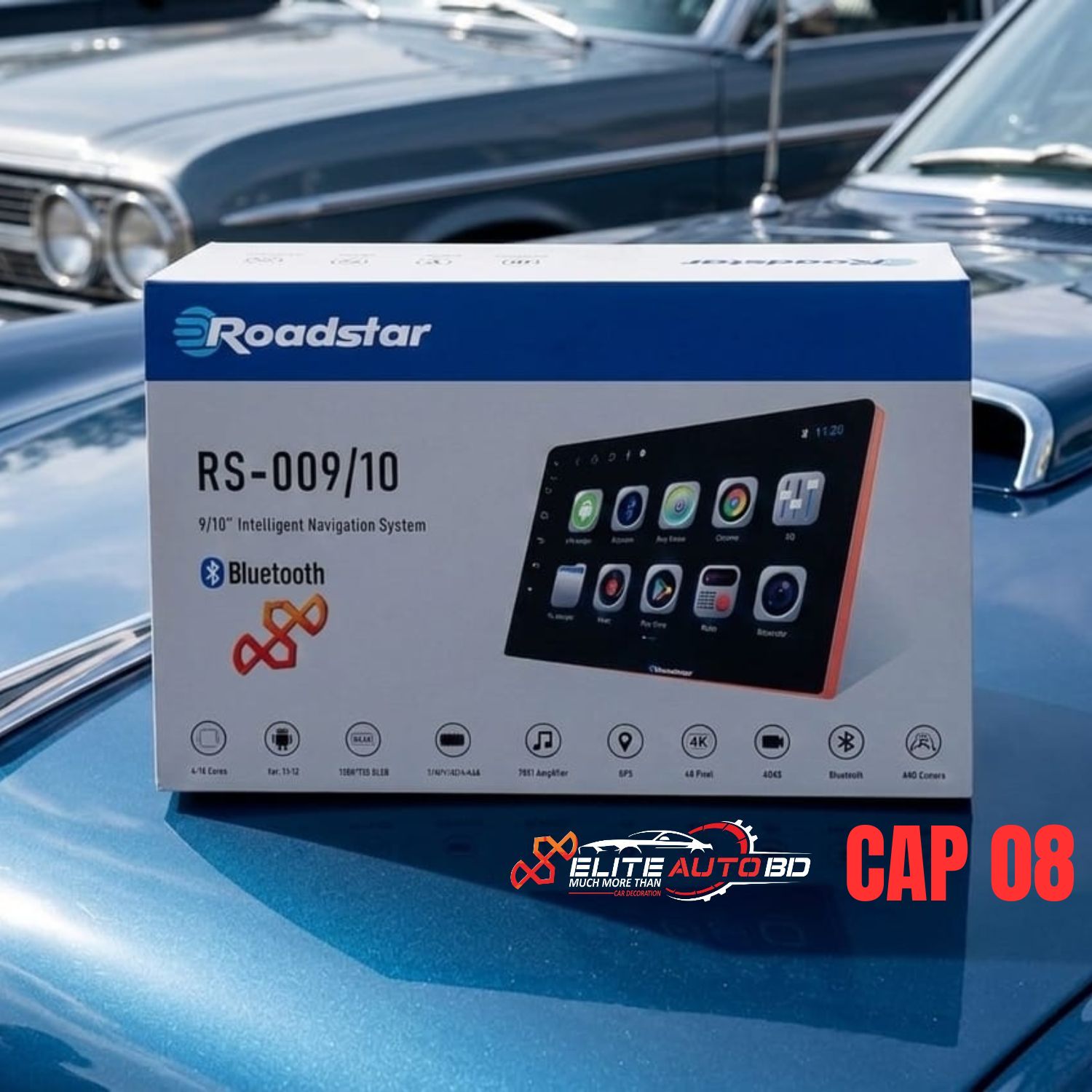 Roadstar Car Android Player,ANDROID CAR STEREO, ANDROID CAR PLAYER Stereo car android player 9 INC, 10 Inch, | CAP 08 | Elite Auto BD