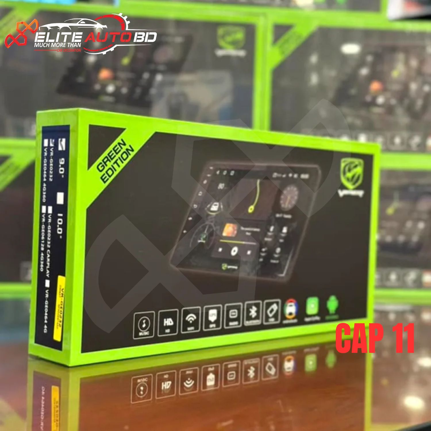 Viper green edition car android player Android car stereo video audio system 9" 10" Universal toyota honda Nissan Mitsubishi Hyundai Mg Mazda cars navigation system  | CAP11 | Elite Auto BD
