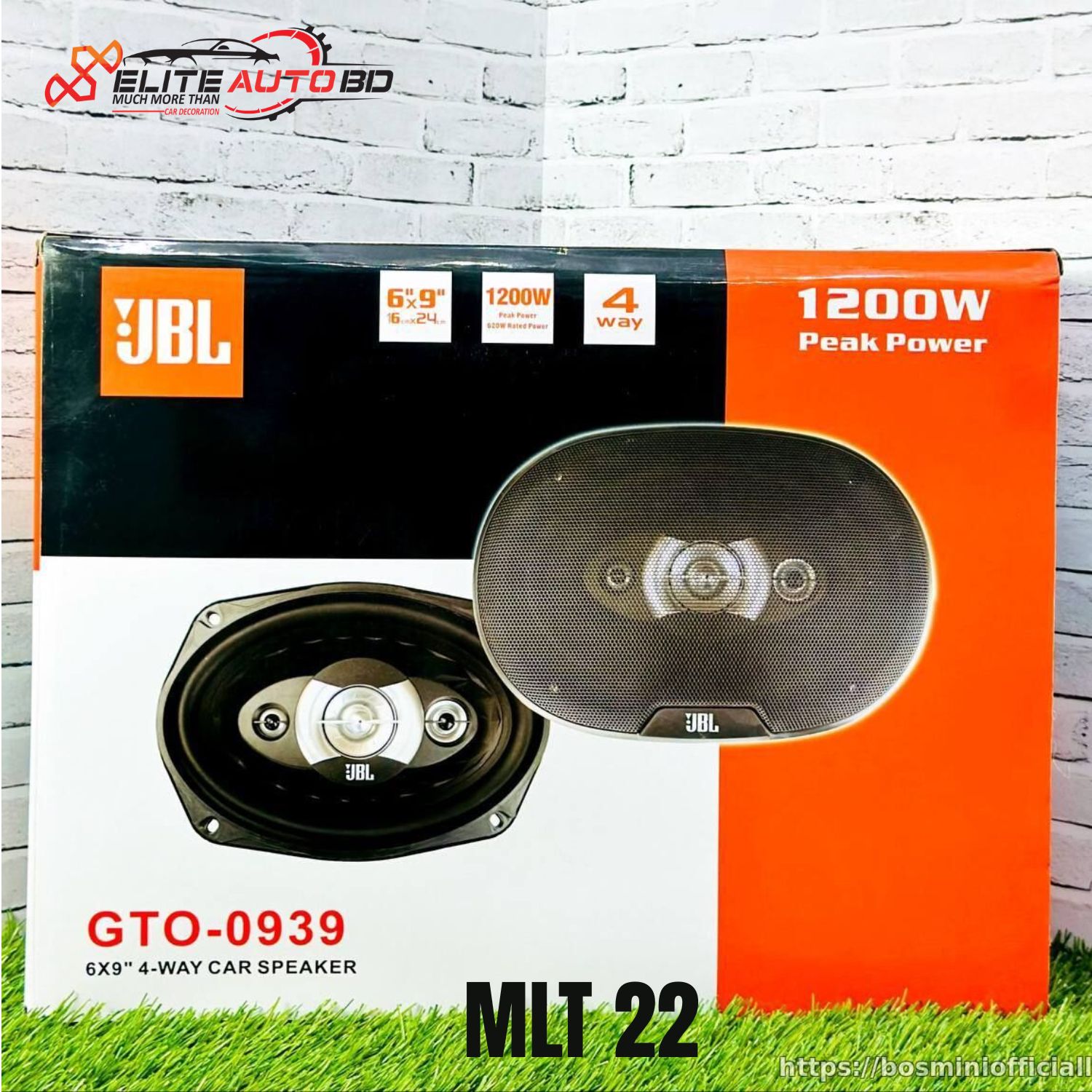 JBL GTO-0939 6x9" 4-Way Car Speaker - 1200W Peak Power High-Performance Coaxial Sound System | MLT 22 | Elite Auto BD
