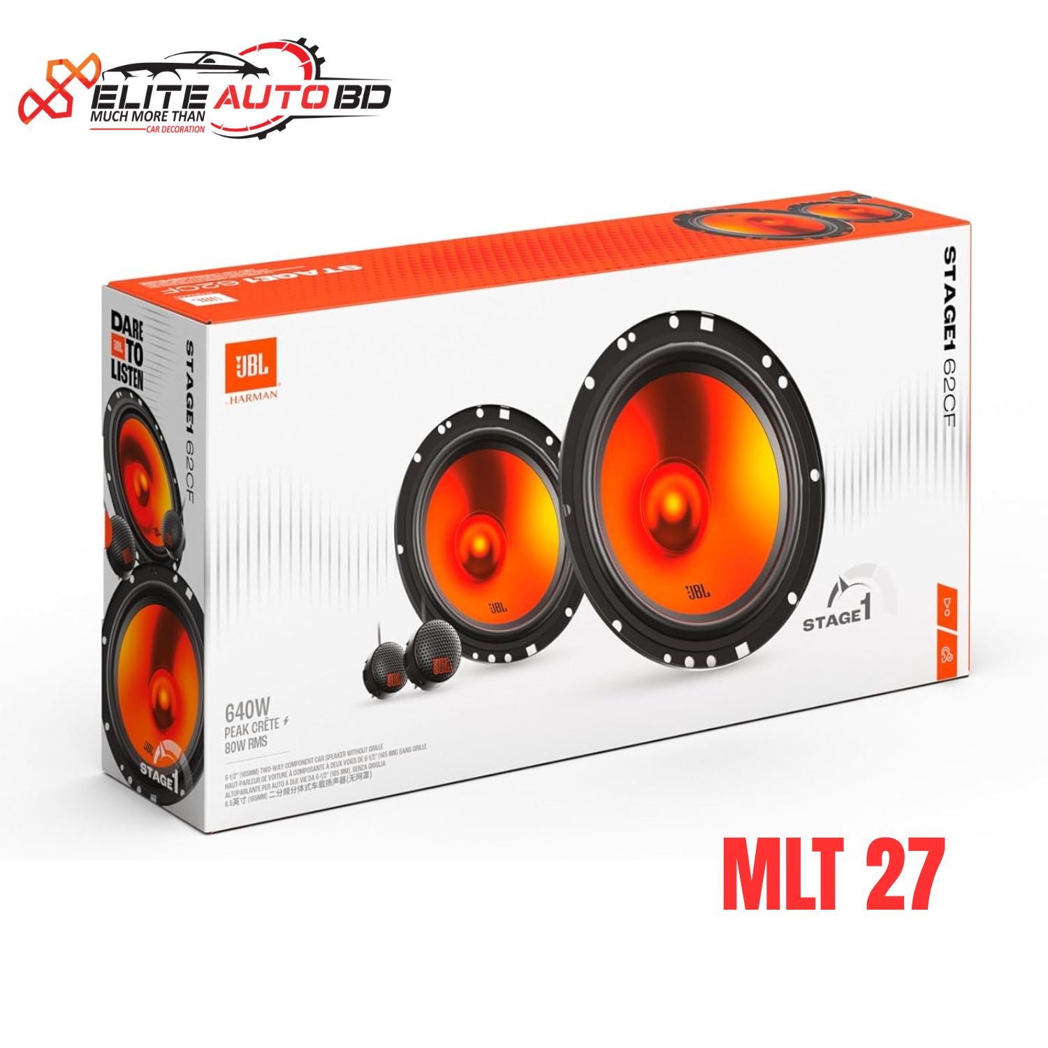 JBL Stage1 62CF 6.5-inch Component Speaker System in Bangladesh | MLT 27 | Elite Auto BD