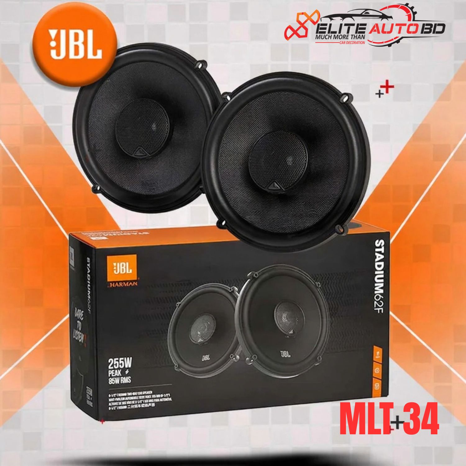 JBL Stadium 62F High-Resolution 6.5" 2-Way Coaxial Car Speakers – Premium Audio Upgrade from | MLT 34 | Elite Auto BD