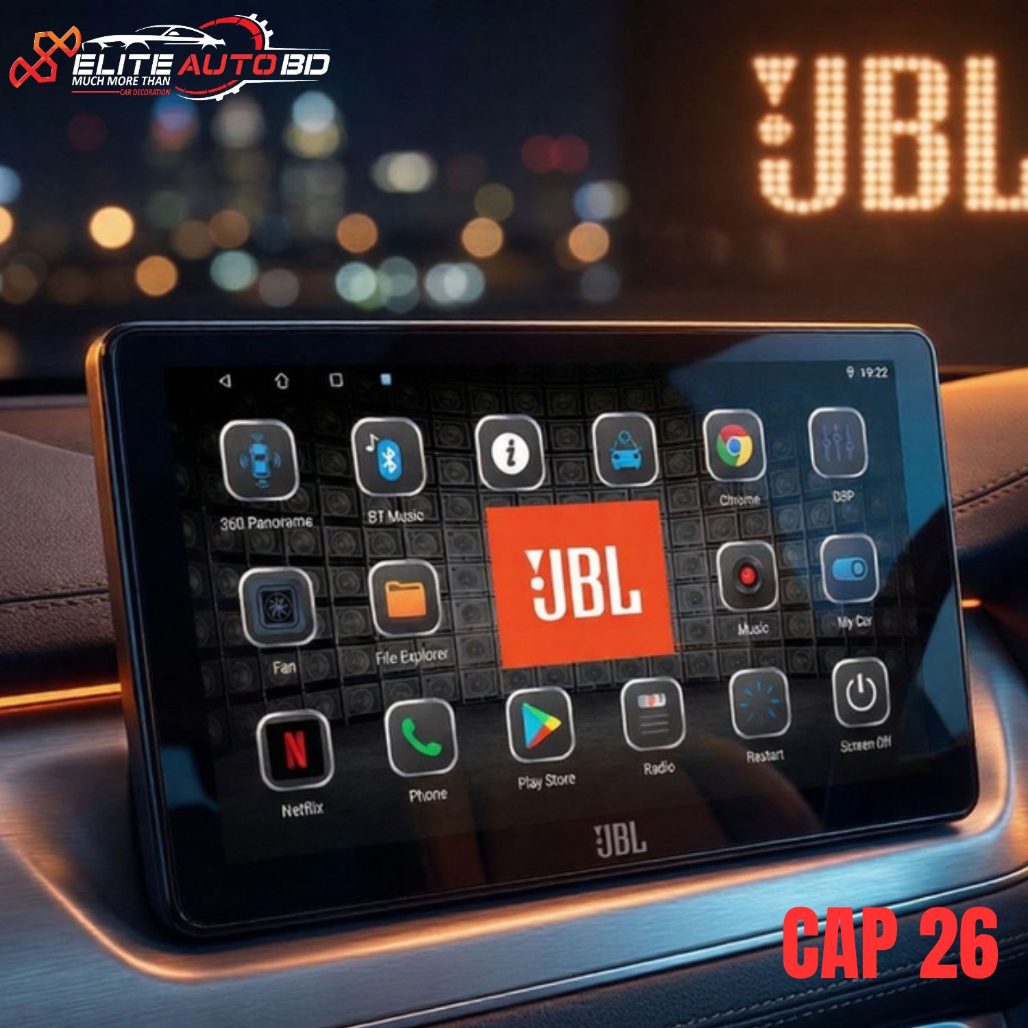 JBL Origin A9 Smart Car Android Player – 9-inch HD Touchscreen with Apple CarPlay & Android Auto |   | 360 Camera Support |4GB RAM 64GB ROM | CAP 26 | Elite Auto BD