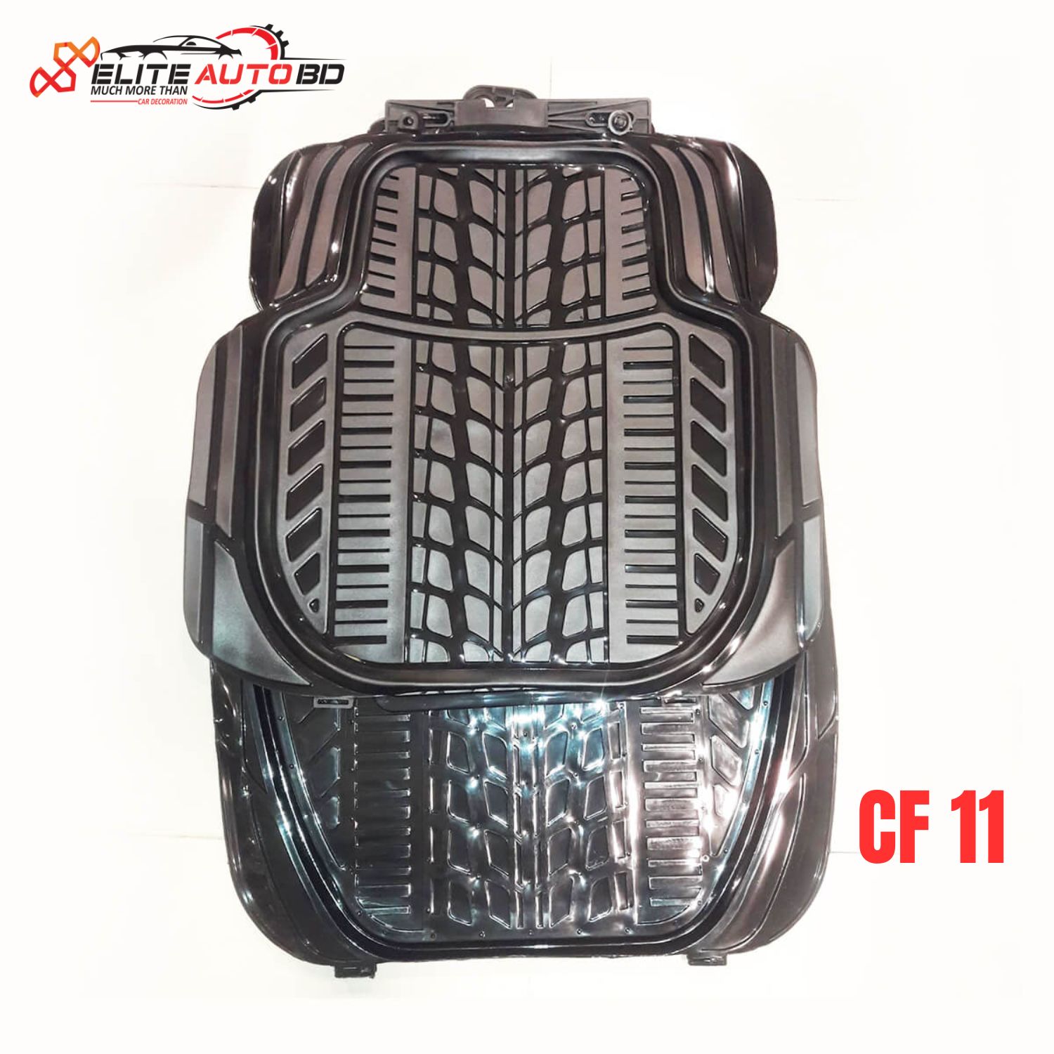 All-weather waterproof car mats, heavy-duty rubber floor mats, premium car foot mats set, anti-slip car floor liners | CF 11 | Elite Auto BD