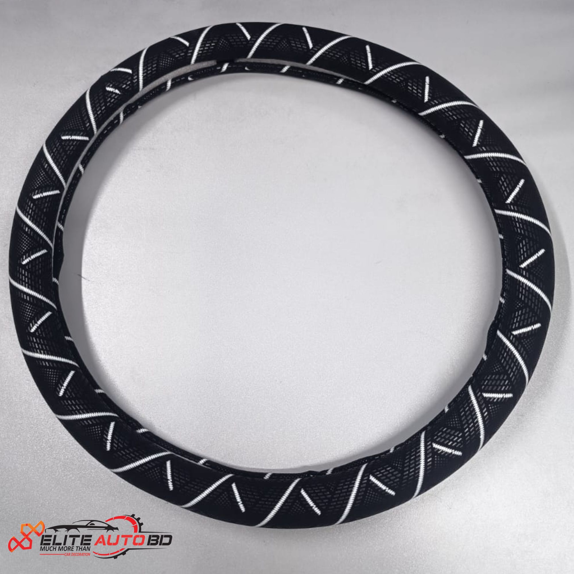 Sporty Spiral Grip Steering Wheel Cover – Sleek Design with Extra Control | CINR 60 | Elite Auto BD